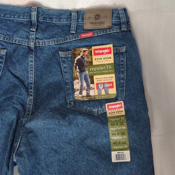 NWT Men's Wrangler Five Star Regular Fit Jeans Size 40 X 32 - Picture 3 of 4